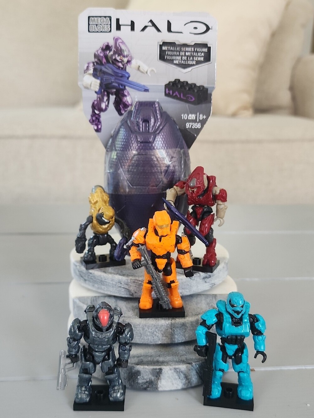 Mega Bloks Halo 2014-2015 Metallic & Charlie Series W/ Pod Mini Figure Lot